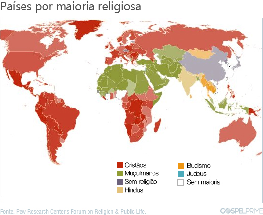 religiao por paises Fatos atuais sobre o cristianismo global